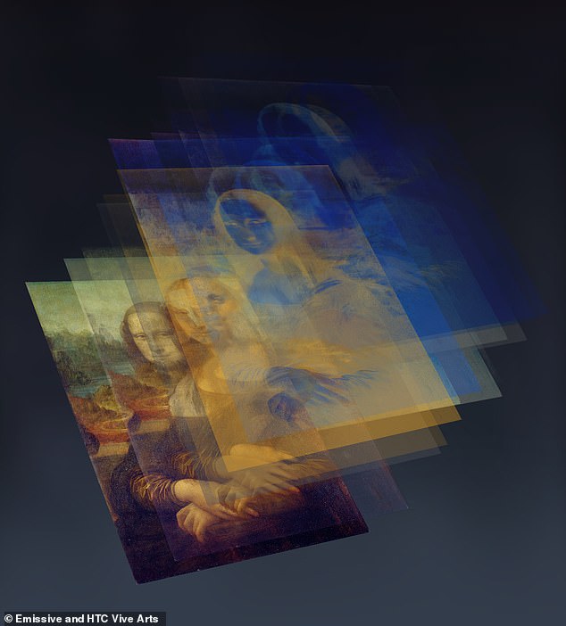14881254-7149189-image-a-5_1560766163053 The VR platform will allow art lovers to experience the Mona Lisa in a brand new way, even letting users step behind the glass of the famous portrait (pictured, in an artist's impression) to view da Vinci's brushwork with unparalleled proximity and stunning resolution