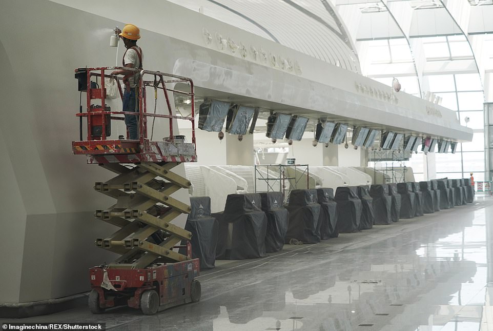 15479744-7200627-carriers_including_air_china_and_china_eastern_airlines_are_send-m-202_1561987079416 Carriers including Air China and China Eastern Airlines are sending their aircraft to the airport for test flights from next week. The £9 billion airport, which will have seven runways, is scheduled to complete on June 30 and open on September 30