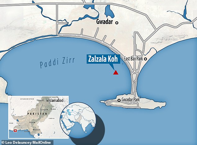 15678484-7216971-image-a-31_1562339302064 When the tremor struck in late September 2013 the violent shaking of the Earth's tectonic plates produced vast ejections of mud and gas which formed the outcrop