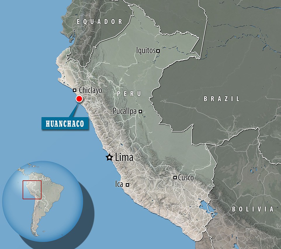 17777208-7401963-image-a-2_1566981926130 The dig site was at Huanchaco, north of Lima, in Peru. Several other burial sites have also been discovered in the region