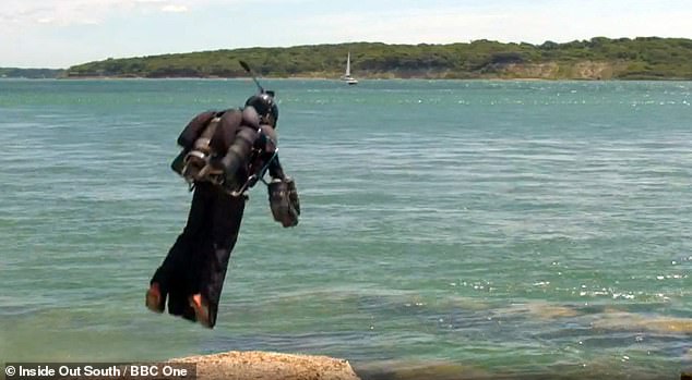 17979840-0-image-a-22_1567439473086-2 Similar to the one worn by Tony Stark in the Marvel universe, the suit can traverse vast distances and be worn by anyone. It uses five gas turbines that produce over 1,000 brake horsepower to gain flight