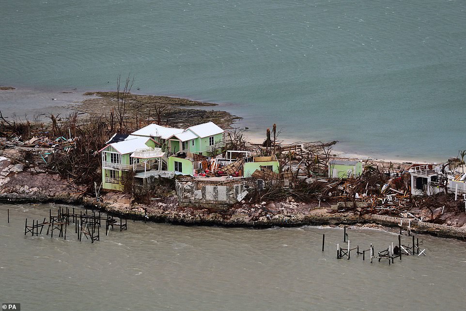 Devastation was seen across the island of Great Abaco today as the UK joined efforts to help the thousands of people affected