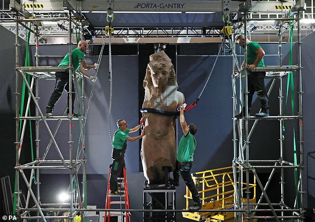 19190560-7527979-image-a-9_1570002851147 A mammoth pack-up operation in Paris has now concluded, and shortly the items will arrive in the UK, the third city on the worldwide tour