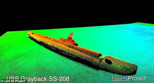 20866336-7673005-image-a-20_1573485604670 This sonar image by Lost 52 Project shows how the ship looks in its final resting place underwater
