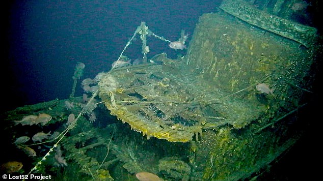 20866794-7673005-image-a-17_1573485590308 These images taken by high-tech underwater drones shows the rusted submarine in the pitch black Japanese waters