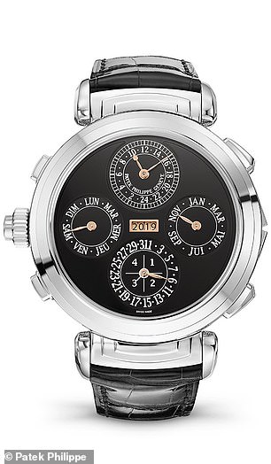20874684-7673803-image-a-10_1573496500984 Patek Philippe Grandmaster Chime showing its black ebony face