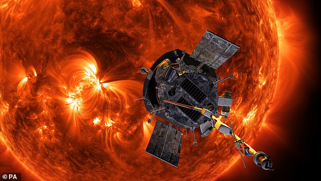 21818854-7755935-image-a-57_1575475712157 ver the next five years the probe will continue to make new discoveries as it moves closer to the Sun, eventually making its closest approach in the year 2024, as it flies 3.9 million miles above the solar surface