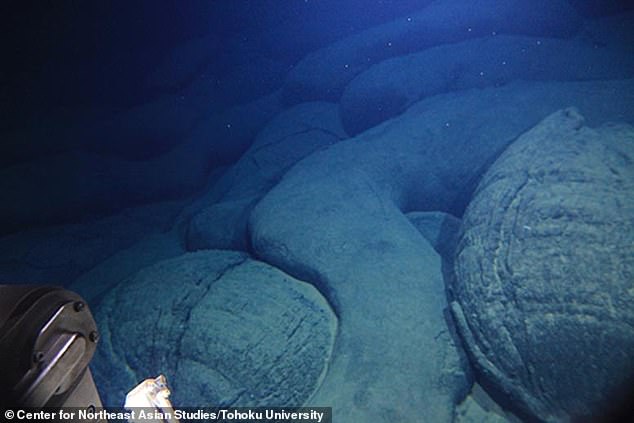 21885418-7761821-image-a-49_1575587280255 The discovery was made by researchers from Tohoku University, who suspected there was a small volcano in the area after investigating data of the depths and shapes of the underwater terrain collected by the Japan Coast Guard