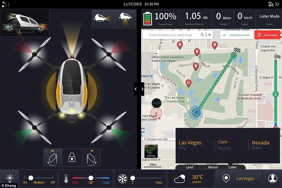 The 184 uses multiple independent flight control systems to automatically navigate passengers from point A to point B.