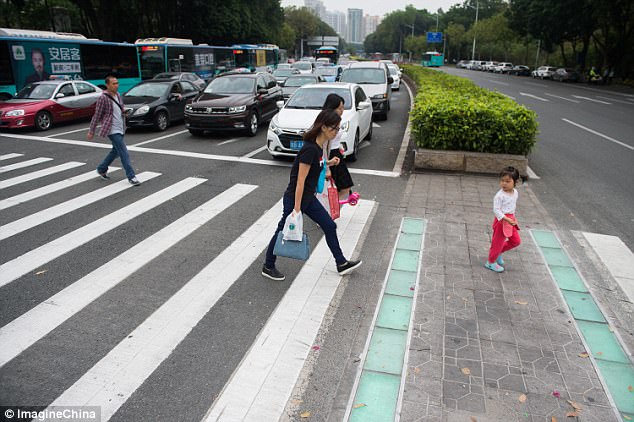 According to the People's Daily Online , the technology was set up at a crossroad near Peking University Shenzhen Hospital on April 15, 2017, as part of a trial run 