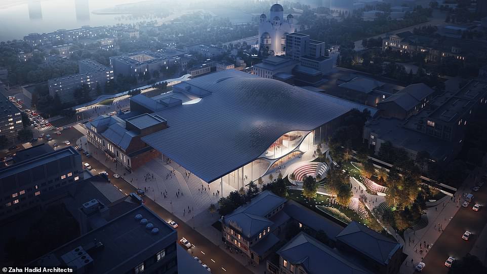 4668868-6227395-image-a-67_1538402073065 How the new concert hall will look from above. The acclaimed Ural Philharmonic Orchestra has performed in more than 20 countries and collaborates with renowned artists worldwide