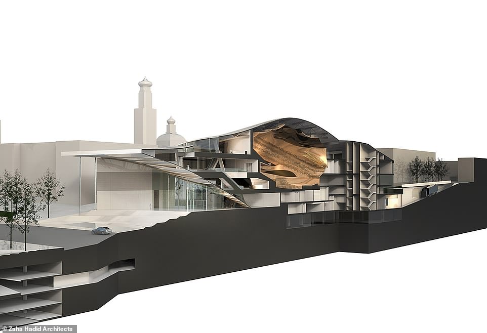 4668876-6227395-image-a-60_1538400528490 The architects say the new venue will meet the increasing popularity of the orchestra's programme of concerts. Pictured is a 3D cross section of the planned new building