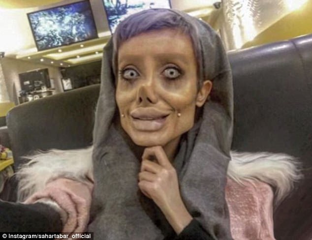 Not everyone is impressed and some followers have compared her to a 'zombie' and  a 'corpse'