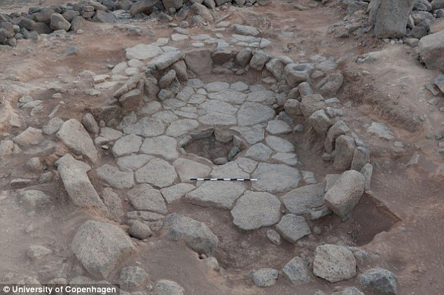 The hunter-gatherers of the Natufian Culture were some of the first people to build permanent houses, like this structure, and tend to edible plants