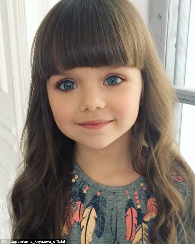 The youngster has won legions of followers thanks to her huge blue eyes and doll-like features, but some commenters insist her mother should simply let her be a child 