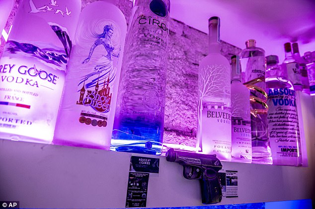 Cafe 33 owner Brian Ingberg has 1,200 vodka bottles at his bar and has offered a reward to help catch the perpetrators 