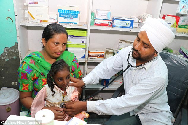 Because of her tiny body and weak organs, walking and playing is a task for the teenager where she has to be carried on shoulders like a toddler