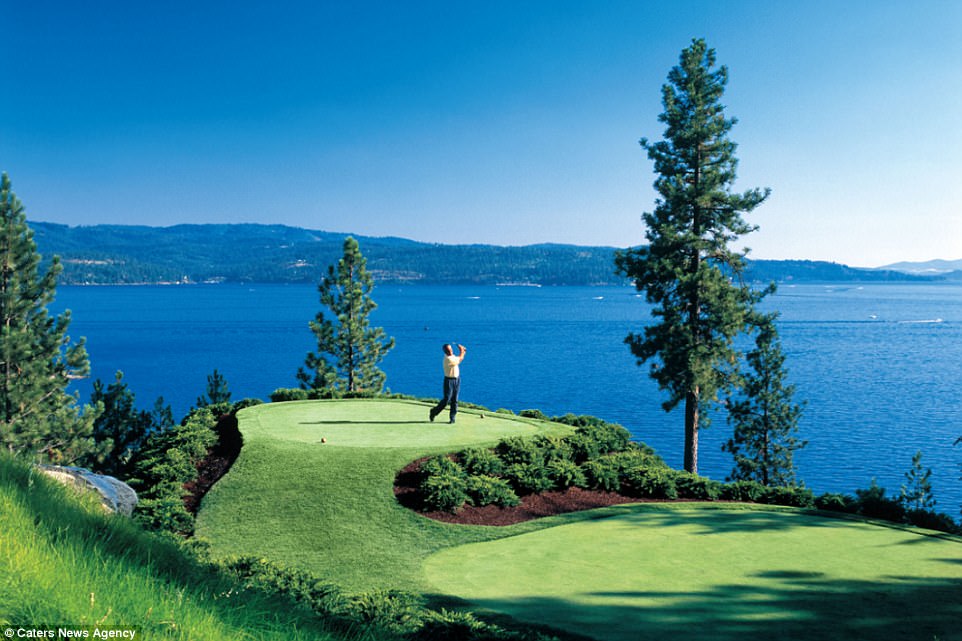 The resort has to retrieve 28,000 balls each year from the lake that have been hit by golfers who weren't able to land their shot on the green 