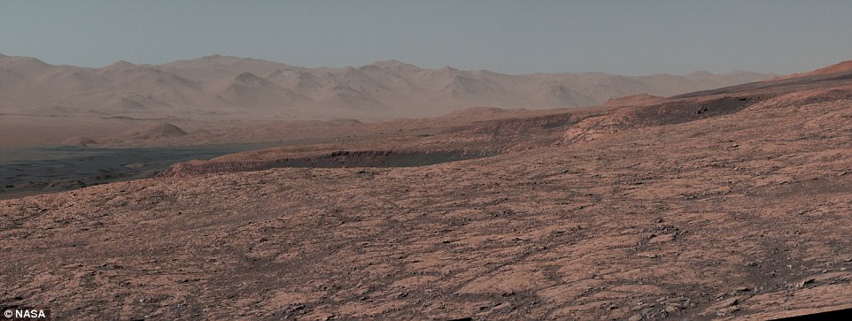 Last week, the Curiosity team on Earth received copious new images from the rover through a record-setting relay by Nasa's Maven orbiter, surpassing a gigabit of data during a single relay session from Mars for the first time in history. This image shows the view of the far right hand side of the crater, from Curiosity's perspective