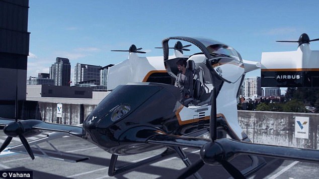 In June 2017, Vahana released a concept video showing what passengers could expect from a future flying taxi service. The two minute clip depicts Deborah, a computer character who needs to get from the Hotel de Anza in San Jose to Yerba Buena Gardens in San Francisco