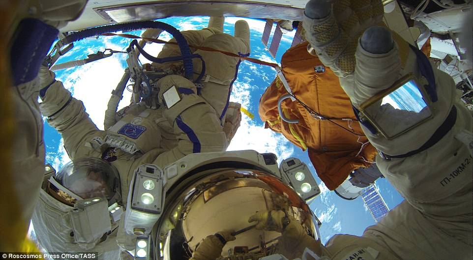 As soon as the modern receiver was confirmed to be activate, the cosmonauts then needed to rotate the module back into operational position. However, they faced a problem when the antenna became caught on a now-unused docking target for the retired European Automated Transfer Vehicle