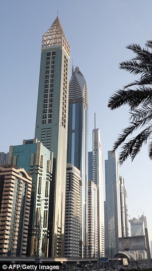 The new record-holder is within sight of its predecessor, Dubai's JW Mariott Marquis, whose record it has surpassed by just one metre
