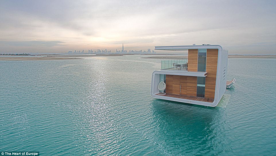 Among the new plans for the islands are these proposed floating Sea Horse villas which come with an asking price of up to £2.9million