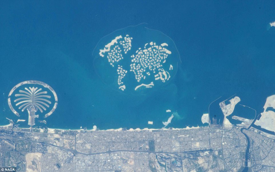 A multi-billion pound plan to build an archipelago of 'countries' (pictured) in Dubai with artificial celebrity-owned fantasy islands has been resurrected - ten years after the vision was abandoned due to the financial crash