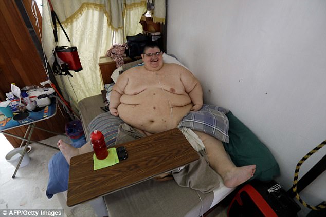 Mexican Juan Pedro Franco, 33 was declared the heaviest person alive by the Guinness World Records in 2017