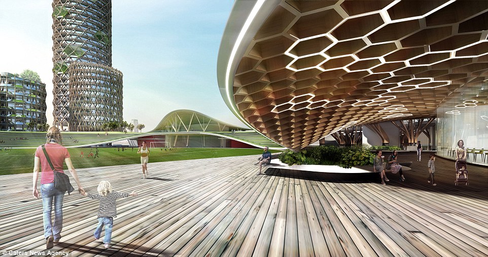 'These designs are primarily out there to start a bigger discourse in a sustainable future for New York City and it's development,' said Laith Sayigh, DFA's founding principal