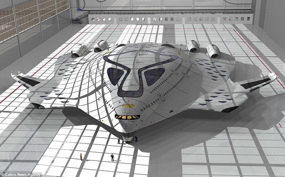 In total, Oscar Vinals believes his lightweight aircraft could carry some 500 passengers, and due to the technologies he proposes using, the 'Magnavem' can be charged extremely fast