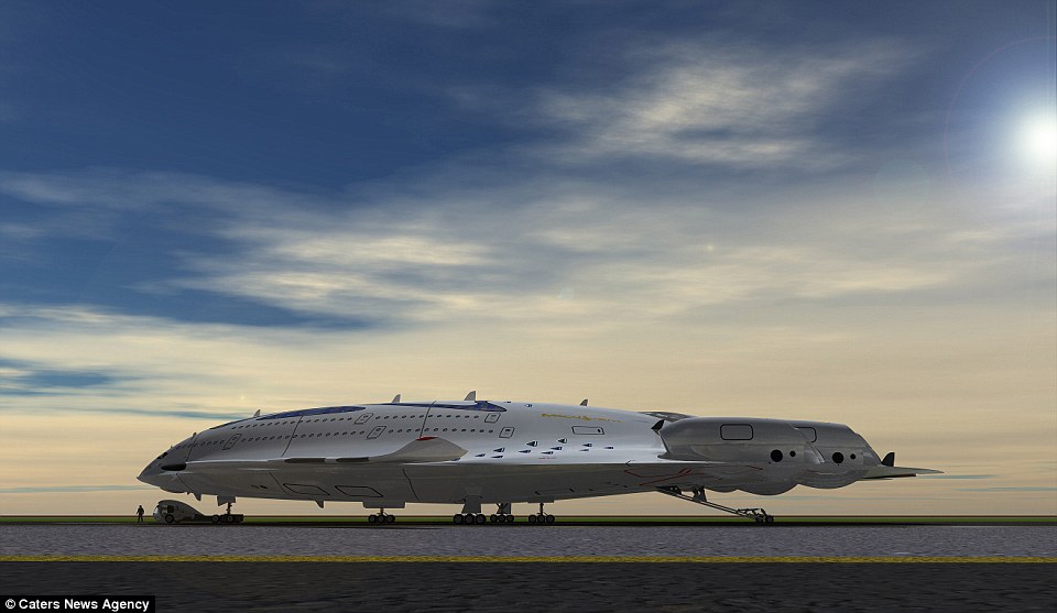 The battery storage structure under the fuselage could be made of graphene nanostructures making it ultra-light and strong