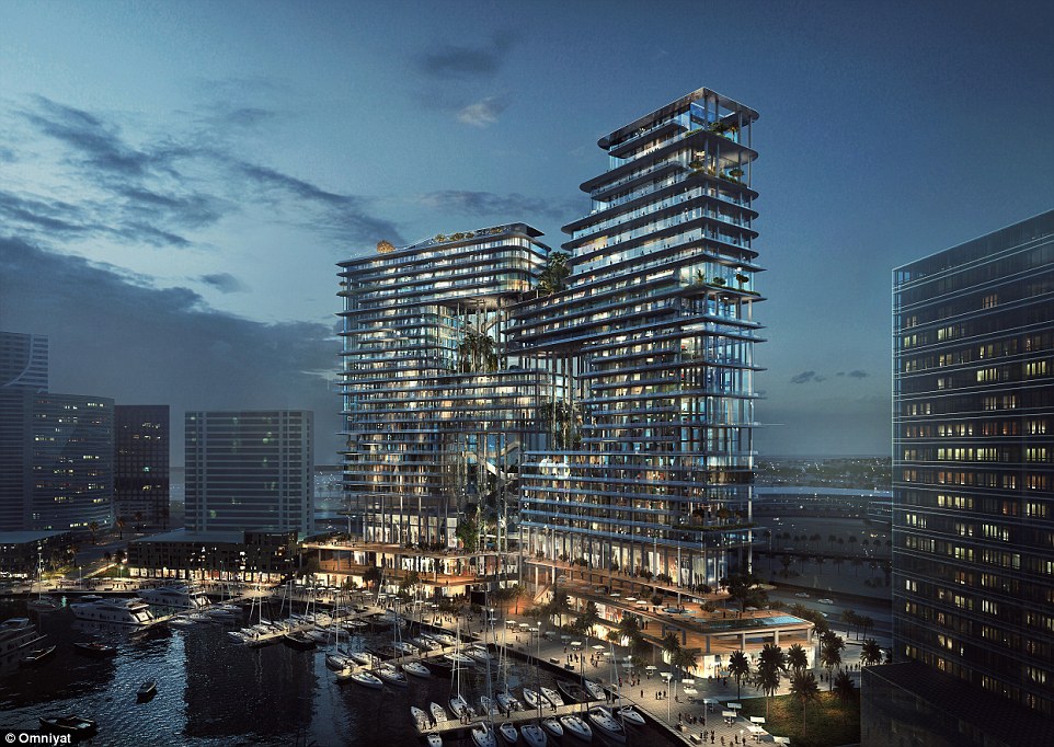 Computer renderings have been released of the London Dorchester's stunning Dubai sister property