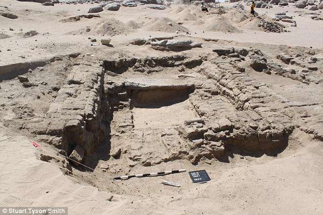 The horse was buried alongside one of the earliest securely dated pieces of iron in Africa, suggesting it was an incredibly prestigious animal. Pictured is the site 