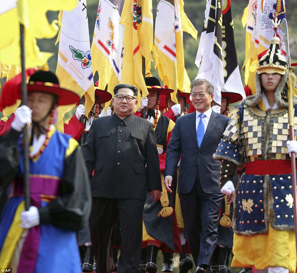 Moon  seized on the South's Winter Olympics as an opportunity to broker dialogue with Kim Jong-un, and has said his meeting with the dictator will serve to set up the summit between Pyongyang and Washington