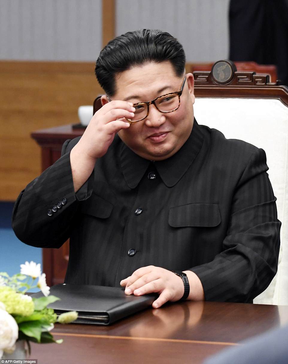 Kim said that 'with determination, we will be heading toward a better place to make up for the lost 11 years' since the last summit