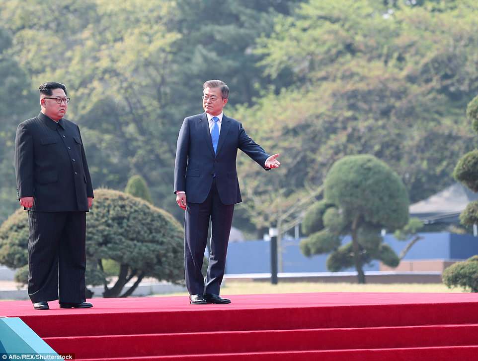 The two countries also said they will jointly push for talks with the US, and potentially China, to officially end the 1950-53 Korean War, which stopped with an armistice and left the Koreas still technically at war