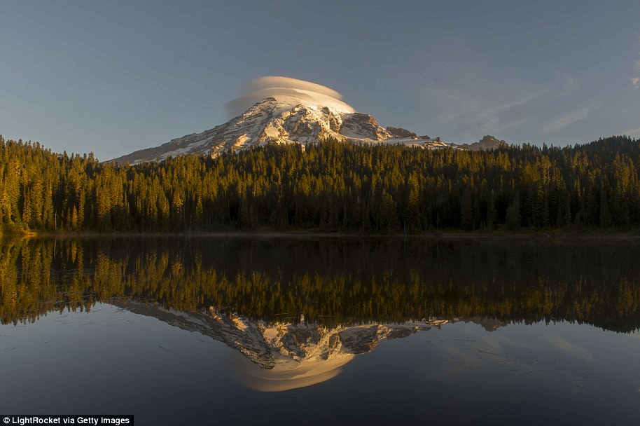 Mount Rainier, which towers above the Seattle metro area, is also one of the 13 active volcanoes in the West Coast's Ring of Fire
