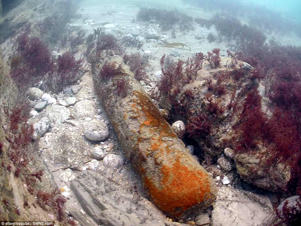 After the ship sank, only two men made it ashore alive, where they clung to nearby cliffs until the sea calmed
