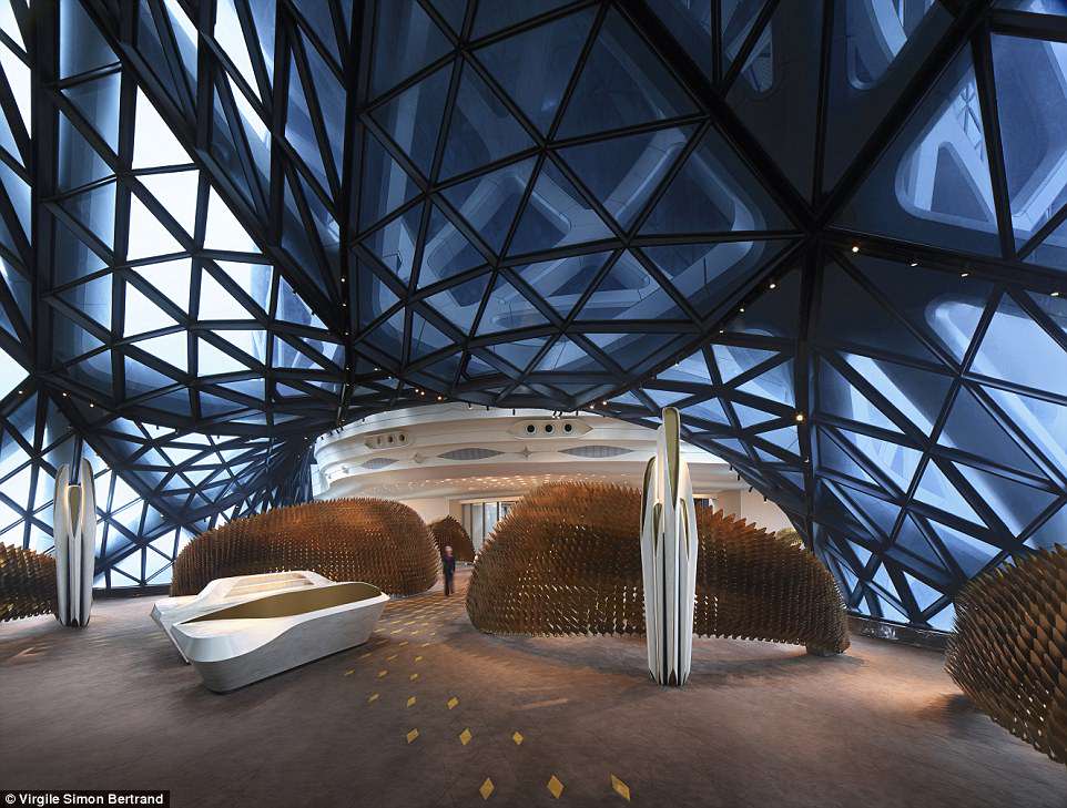 For this, Hadid's first Macau project, which was finished posthumously, two tower blocks were merged using curvaceous bridges to create 'voids' and allow as much light in as possible, Viviana Muscettola of Zaha Hadid Architects told AFP