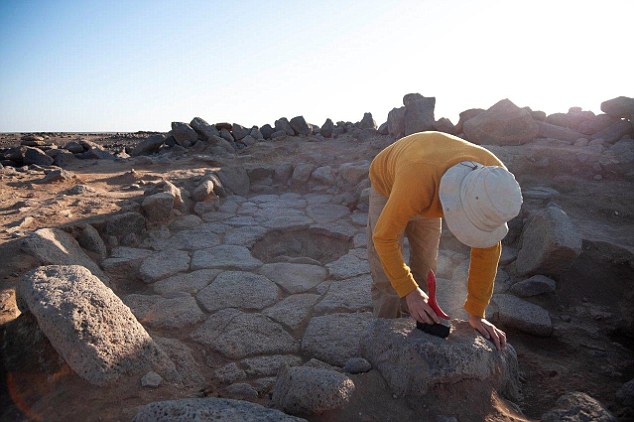 Researchers believe the Natufian Culture may have literally sowed the seeds for the neolithic farming revolution almost 5,000 years before it began in the Near East. This image shows a researcher excavating  at Shubayqa 1