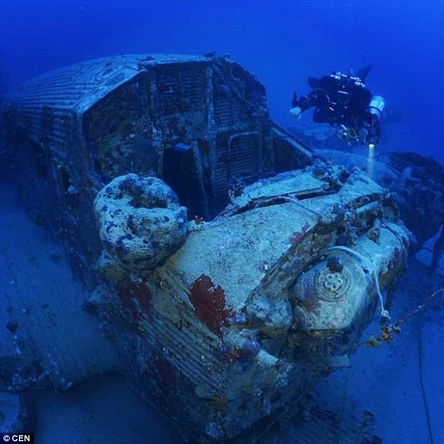 There was a Nazi presence in Greece from 1943, but it is not yet known how the Luftwaffe plane met its fate or how many were on board when it went down. The plane appears to be in a relatively good condition, missing only the front engine, which has not yet been found, and the glass cover of the cockpit