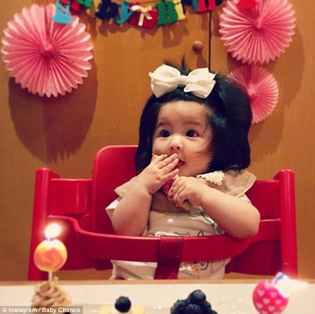Chanco's followers have described her as a 'beautiful' and 'adorable baby' online 