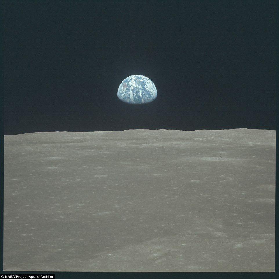 The entire journey lasted eight days and was the completion of President John F Kennedy's 1961 declaration 'before this decade is out, of landing a man on the Moon and returning him safely to the Earth'