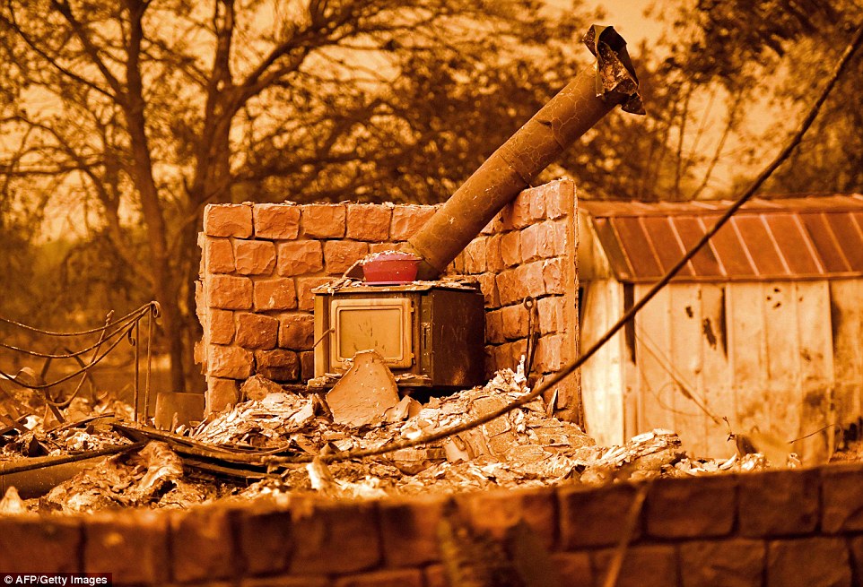 The fire began on Monday with a mechanical failure of a vehicle. It grew completely out of control on Thursday, tearing through two small communities and reaching the city of Redding, which is pictured on Friday