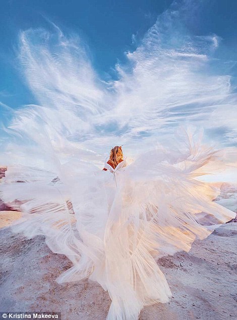 4eb0cb2800000578-0-image-a-50_1532959918288 Ms Makeeva says her image shot in Turkey can only be described as 'bird like'