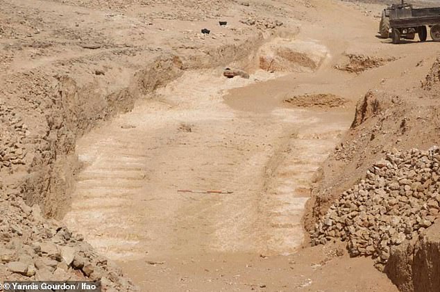 5632060-6339493-archaeologists_may_finally_be_a_step_closer_to_understanding_how-m-66_1541023233002 The remains of a 4,500-year-old ramp system have been unearthed in an ancient quarry in the Eastern Desert. Experts say such a design would have alleviated some of the burden for the workers who had to pull these huge loads