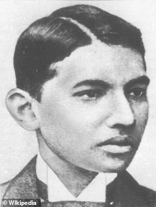 5657894-6338703-image-a-24_1541082757896 Gandhi pictured as a law student in London, shortly before he went to South Africa, where he lived for 21 years