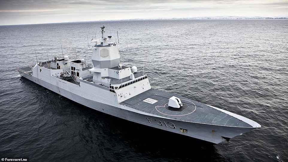 5956988-6366613-image-a-27_1541720330047 Built in 2009, the KNM Helge Ingstad participated in chemical disarmament operations in Syria between December 2013 and May 2014