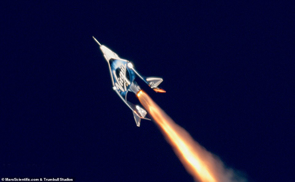 Â The company reached the edge of space for the first time on December 13, 2018 in a milestone accomplishment for Richard Branson's space tourism endeavors. An image from the last successful flight is picturedÂ 